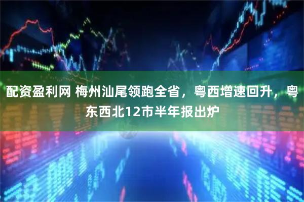 配资盈利网 梅州汕尾领跑全省，粤西增速回升，粤东西北12市半年报出炉